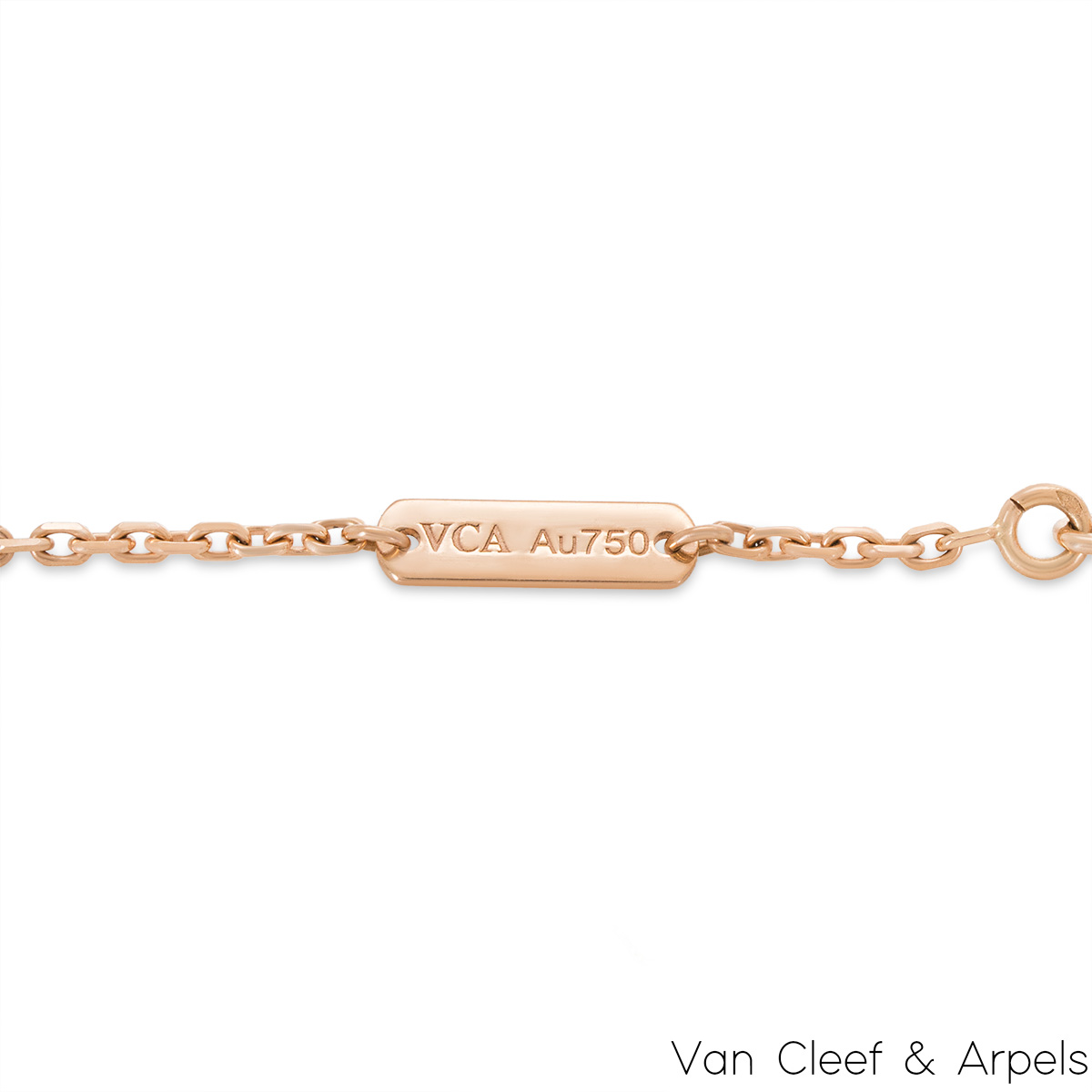 Van Cleef & Arpels Limited Edition Rhodonite Vintage Alhambra Holiday Pendant VCARP7TD00